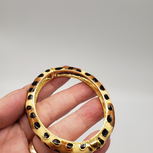 KJL Leopard print enamel bracelet 2006 - Picture 10 of 13